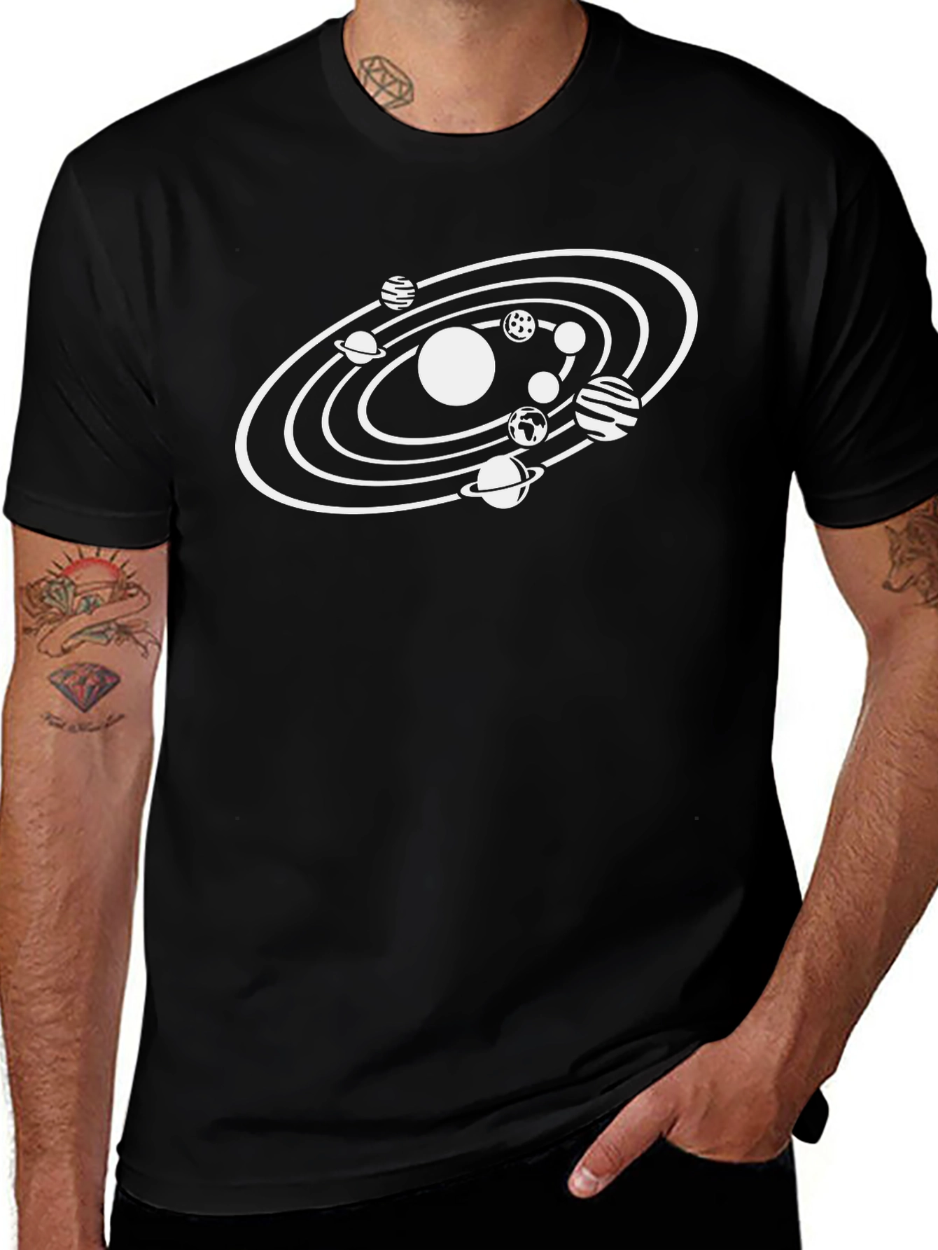 Solar System Graphic T-Shirt