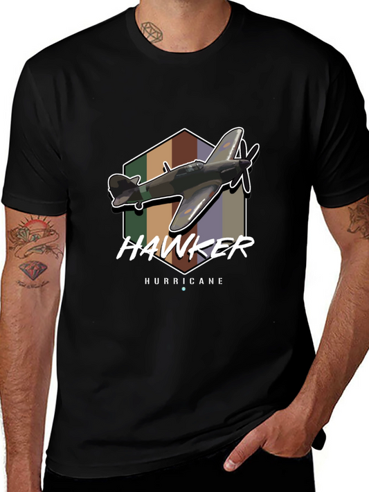 Hawker Hurricane Graphic Tee - Vintage Airplane T-Shirt