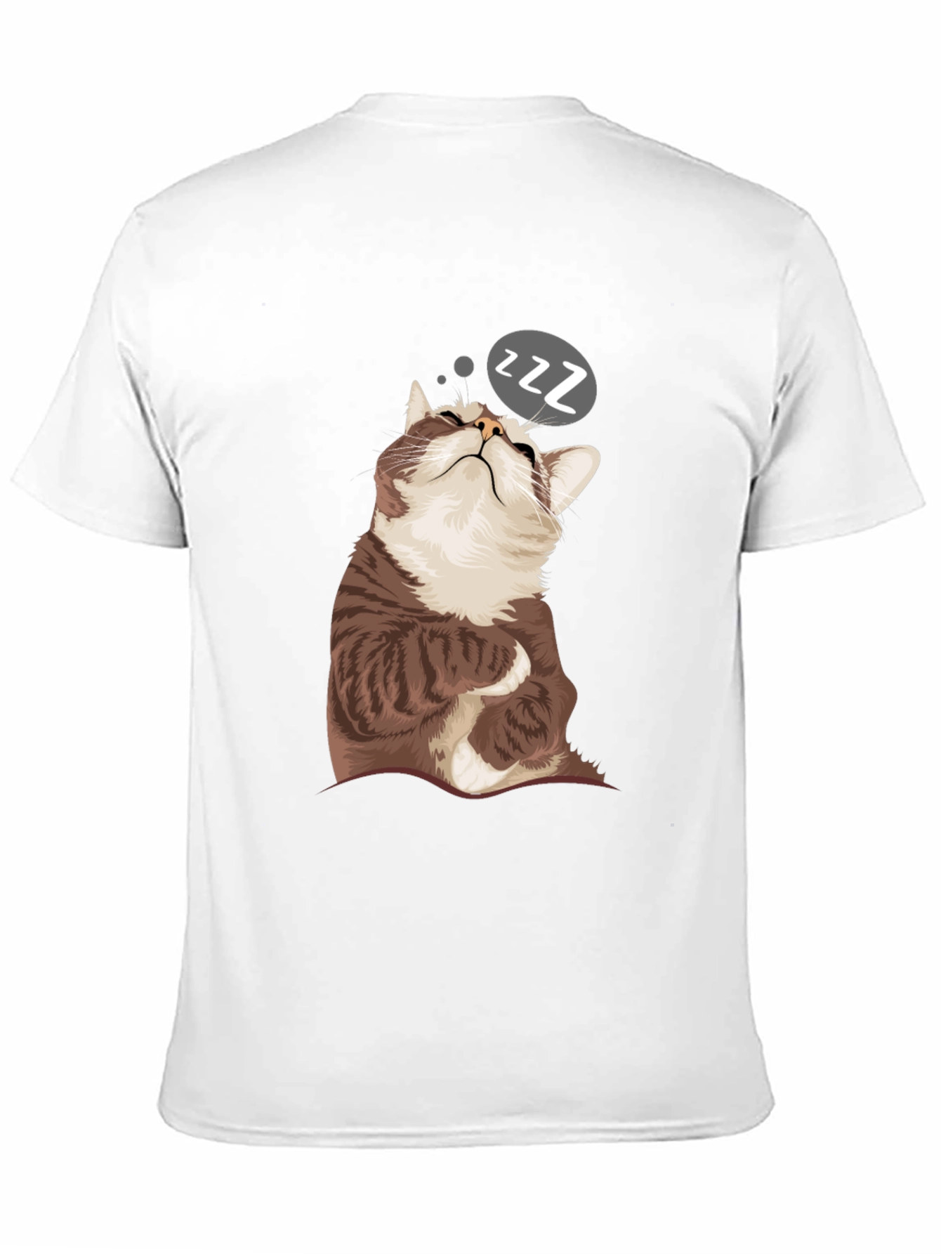 Sleepy Cat Graphic T-Shirt - Comfy Casual Wear