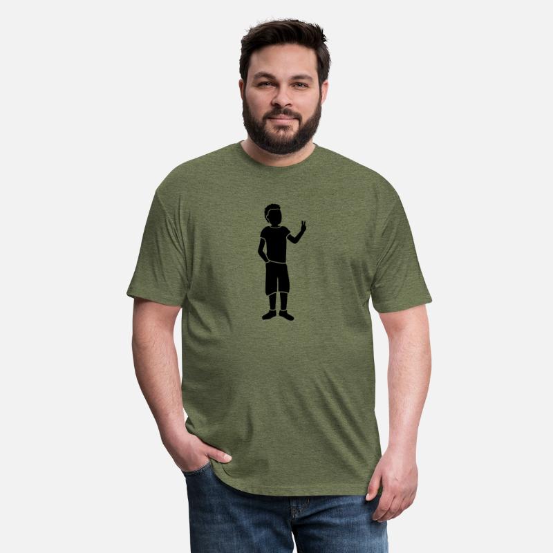 Peace sign youth silhouette