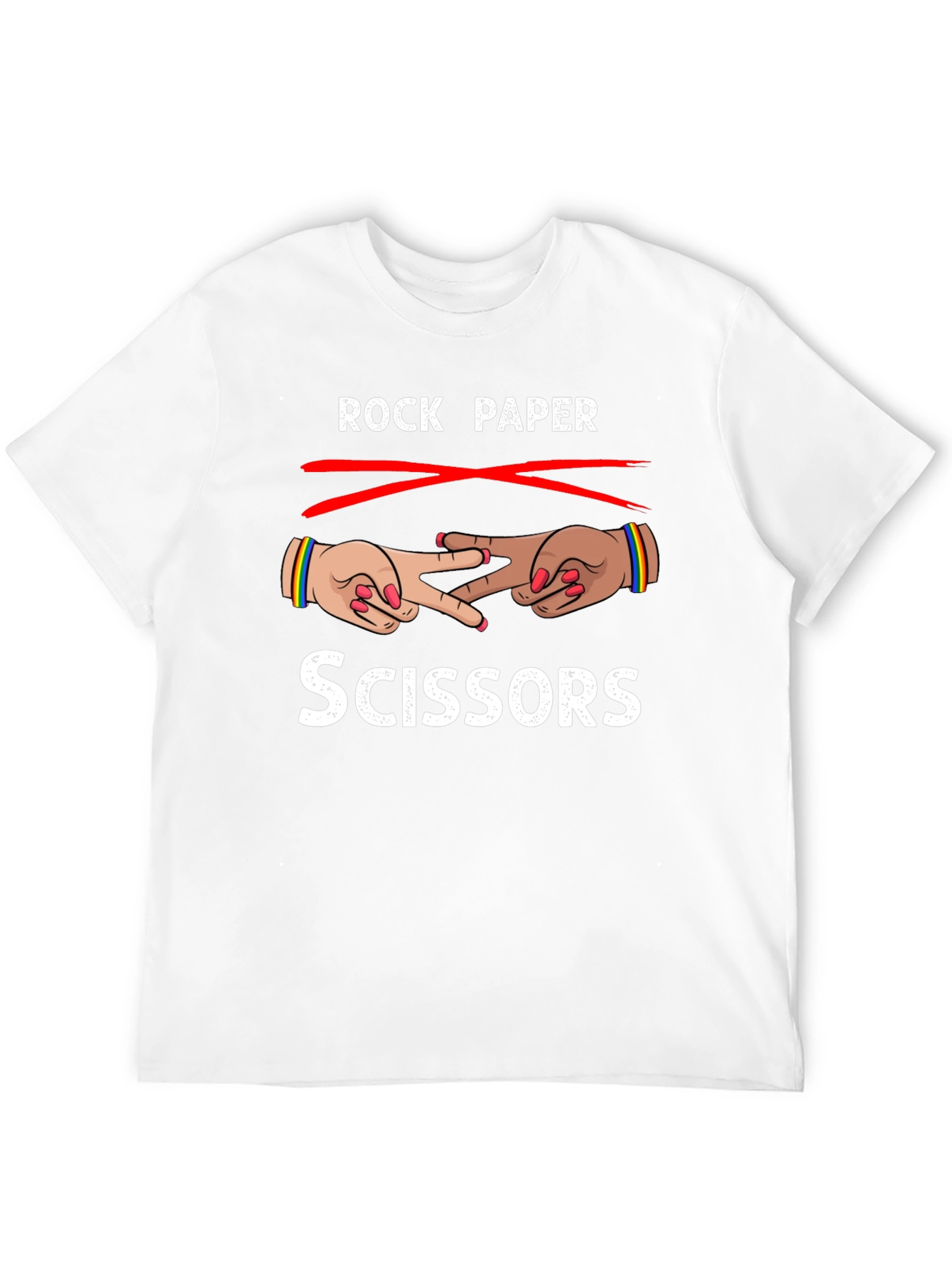 Rock Paper Scissors T-Shirt Fun Design