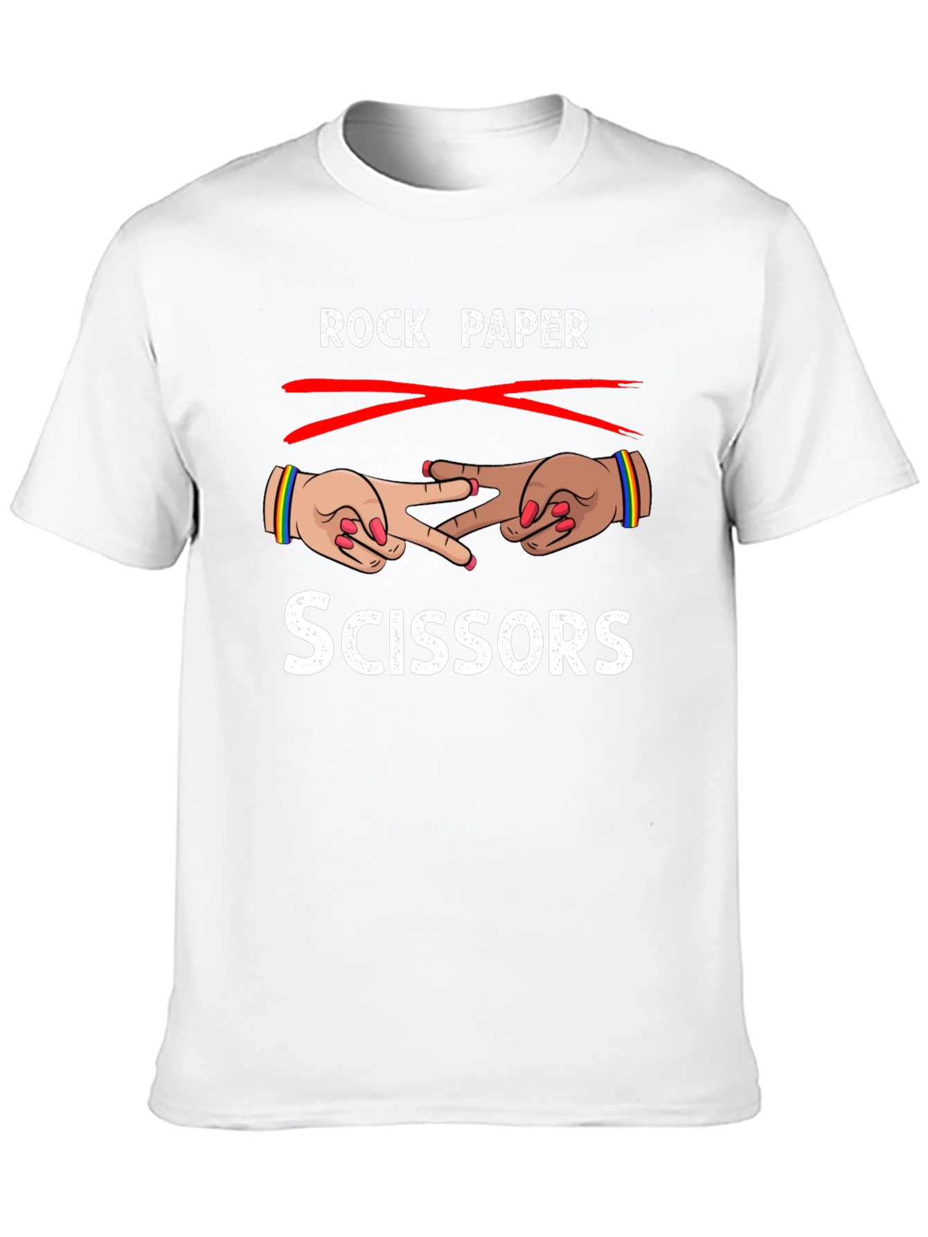 Rock Paper Scissors T-Shirt Fun Design