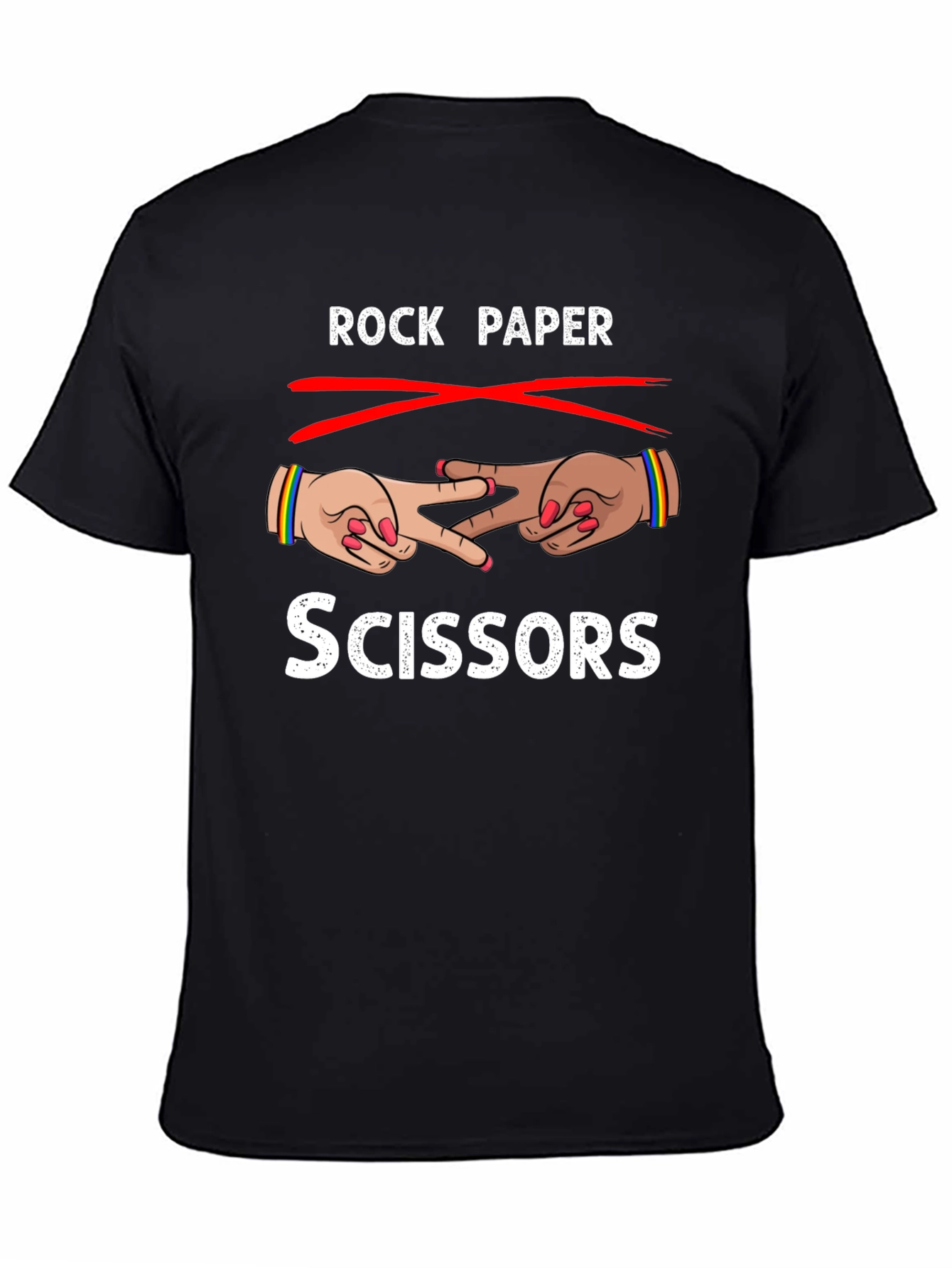 Rock Paper Scissors T-Shirt Fun Design