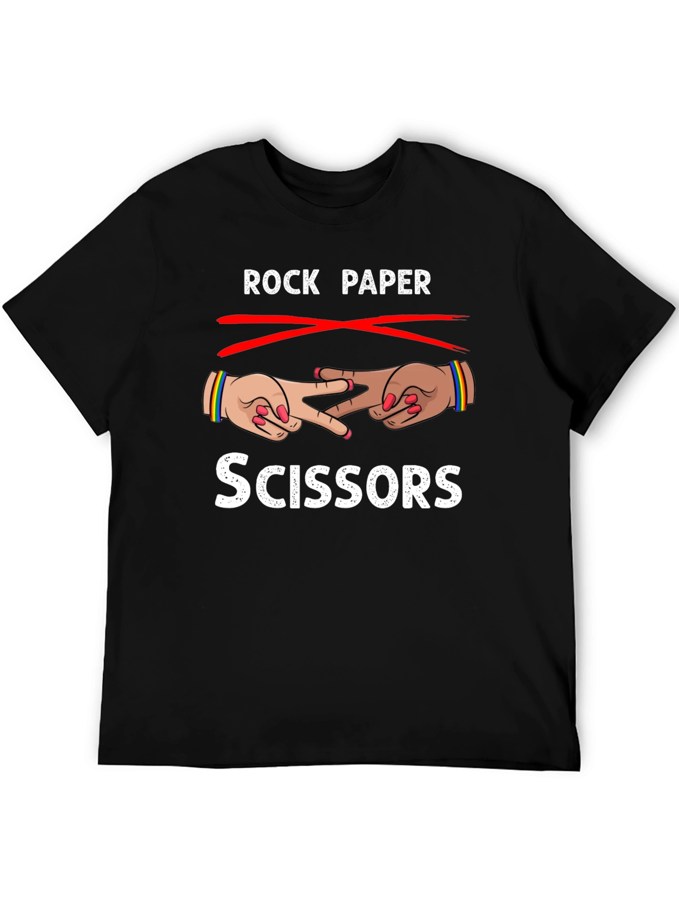 Rock Paper Scissors T-Shirt Fun Design