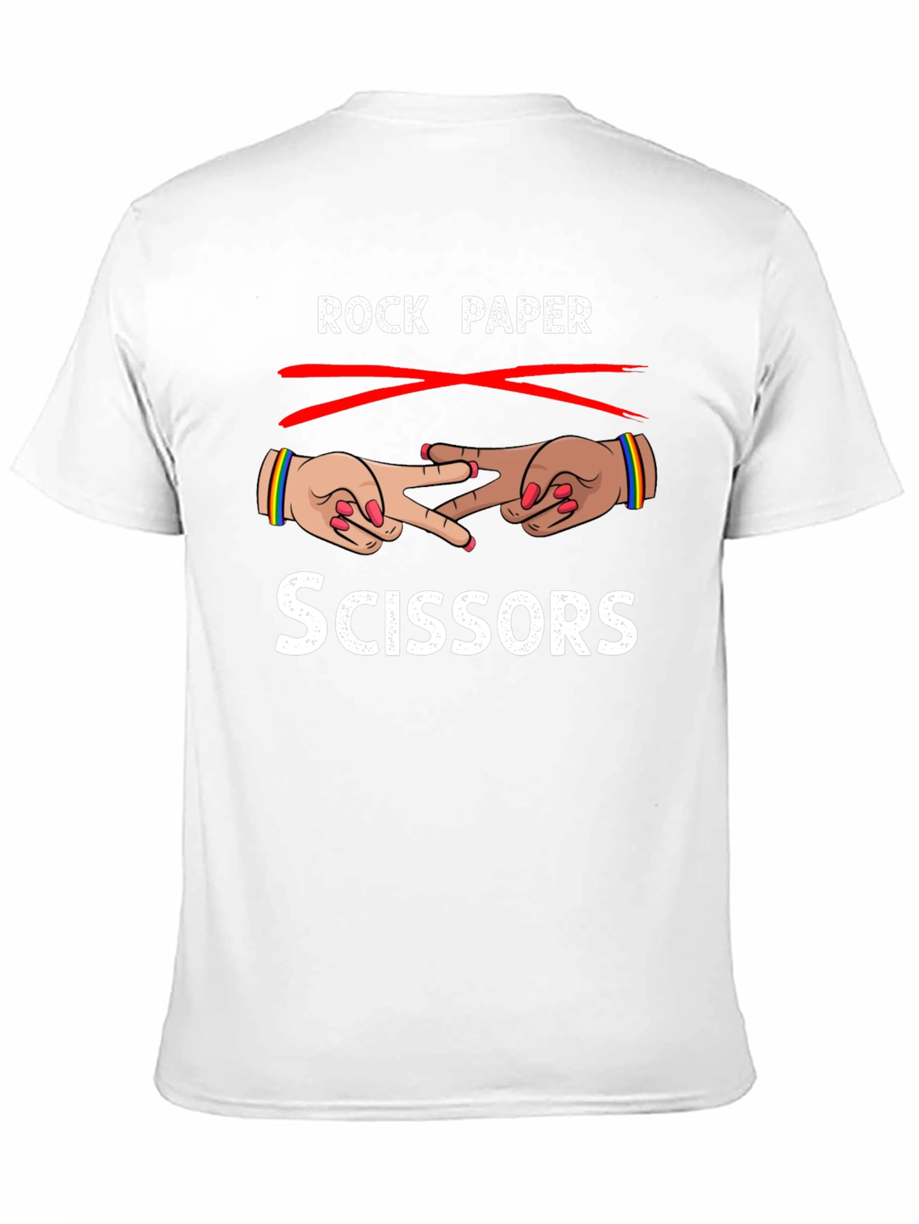 Rock Paper Scissors T-Shirt Fun Design