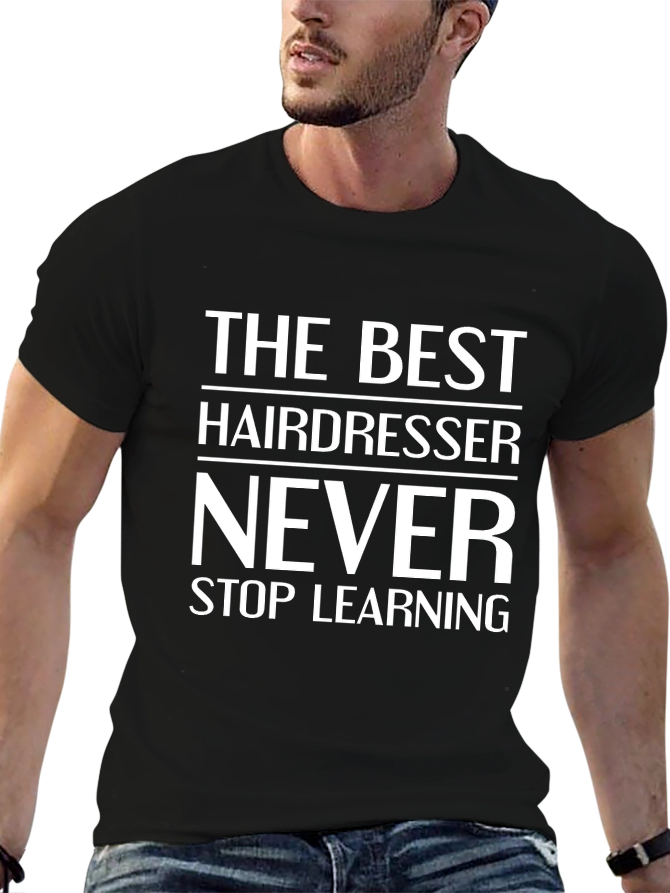 Hairdresser Graphic T-Shirt - Never Stop Learning Tee