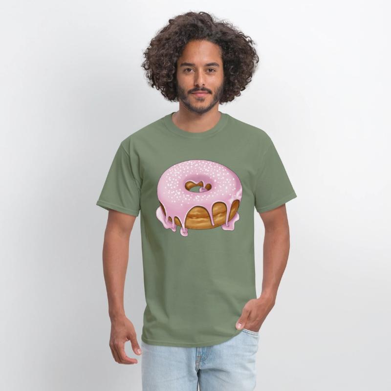 Pink donut with sprinkles