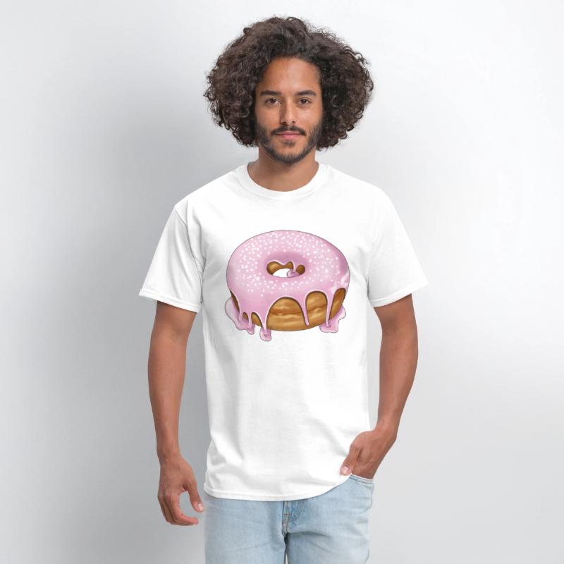 Pink donut with sprinkles