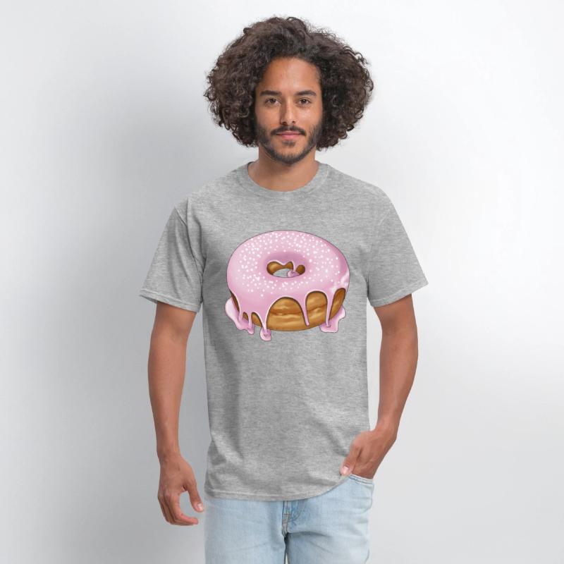 Pink donut with sprinkles