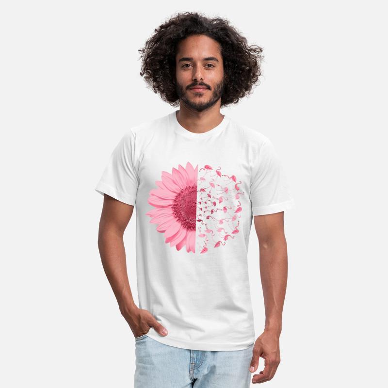 Pink Flamingo Daisy Breast Cancer Awareness Funny