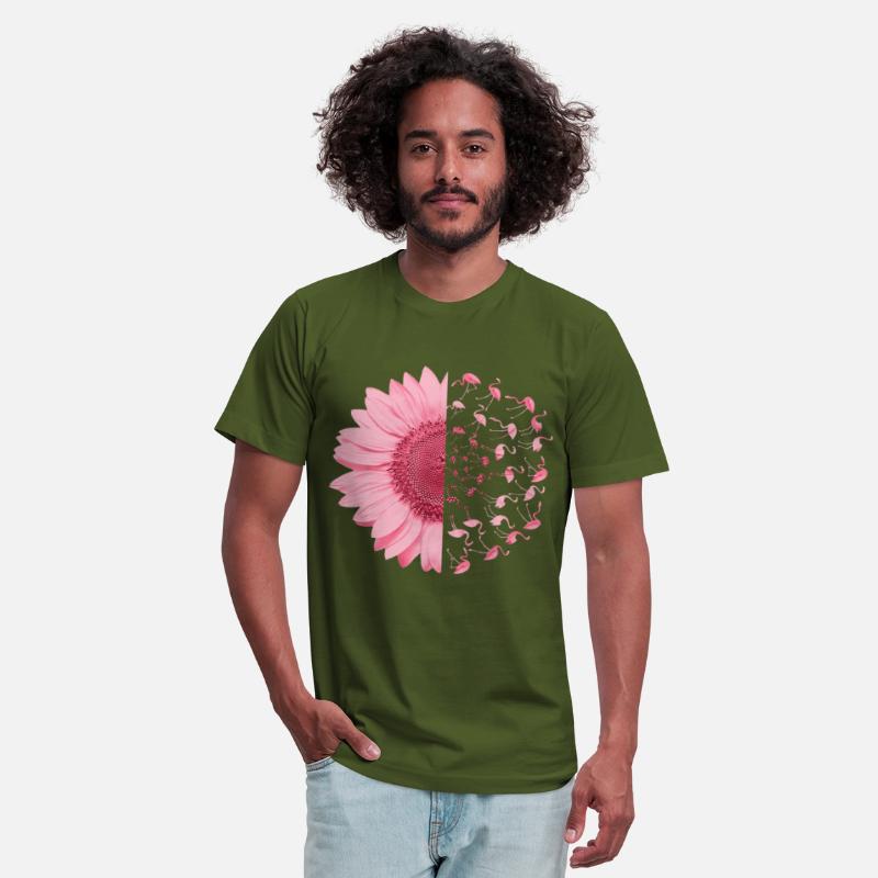 Pink Flamingo Daisy Breast Cancer Awareness Funny