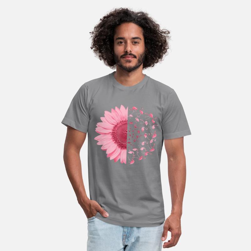 Pink Flamingo Daisy Breast Cancer Awareness Funny