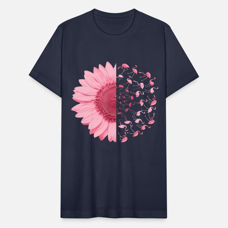 Pink Flamingo Daisy Breast Cancer Awareness Funny