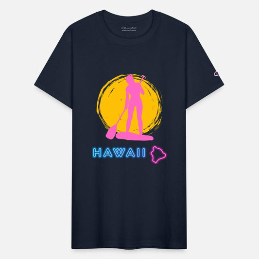 Pink Lady Stand Up Paddler