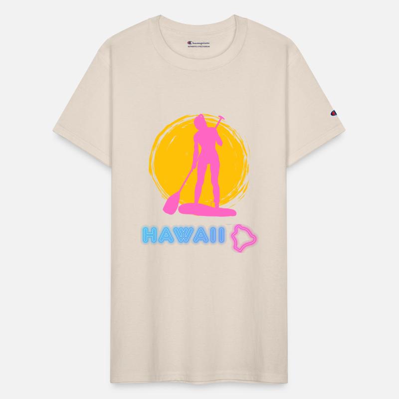 Pink Lady Stand Up Paddler