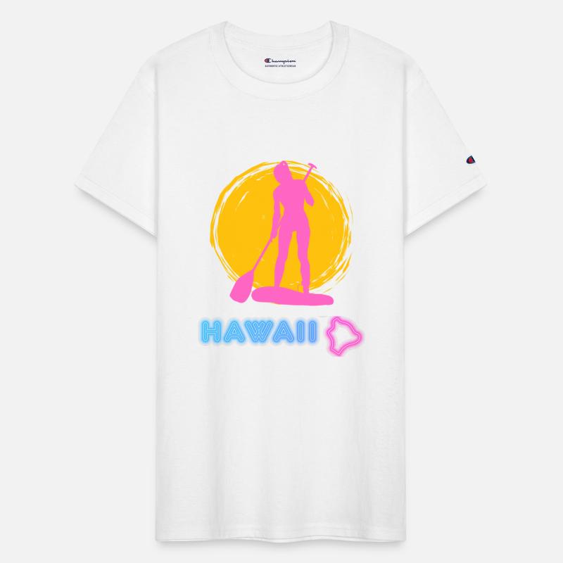 Pink Lady Stand Up Paddler