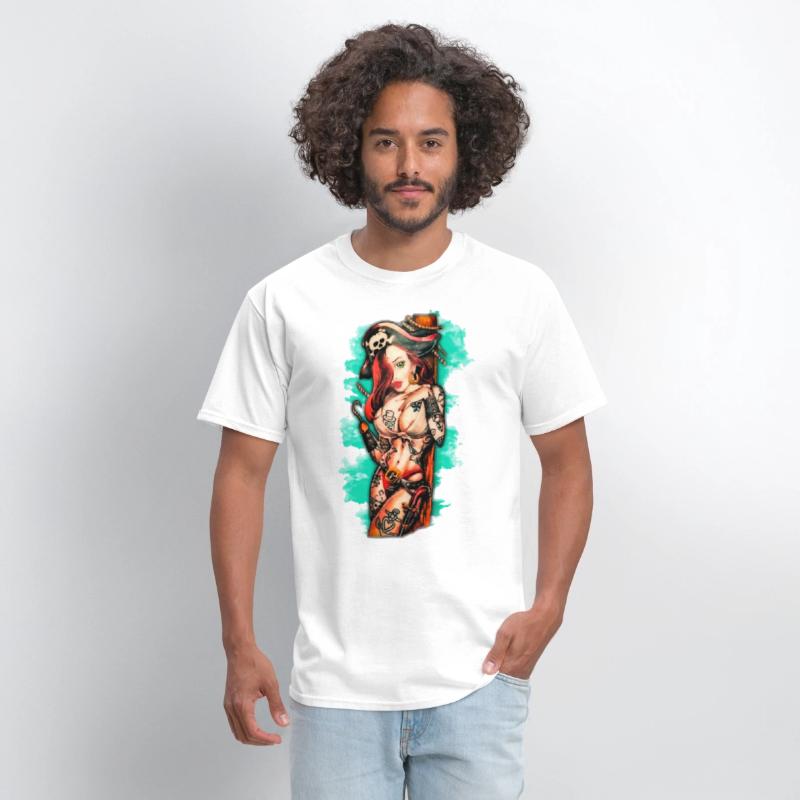 Pirate Pin-Up Tattoo Style