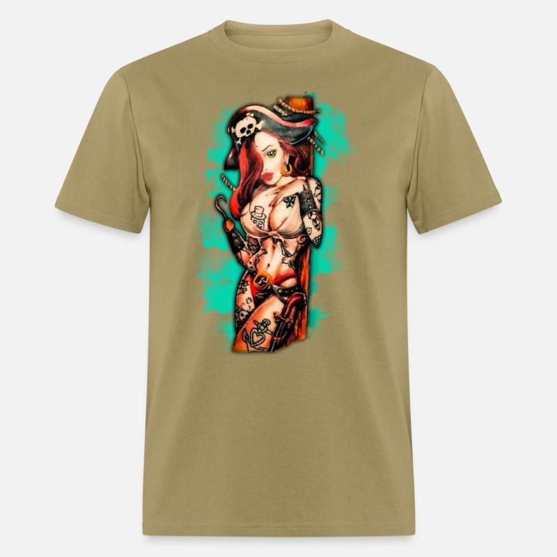 Pirate Pin-Up Tattoo Style