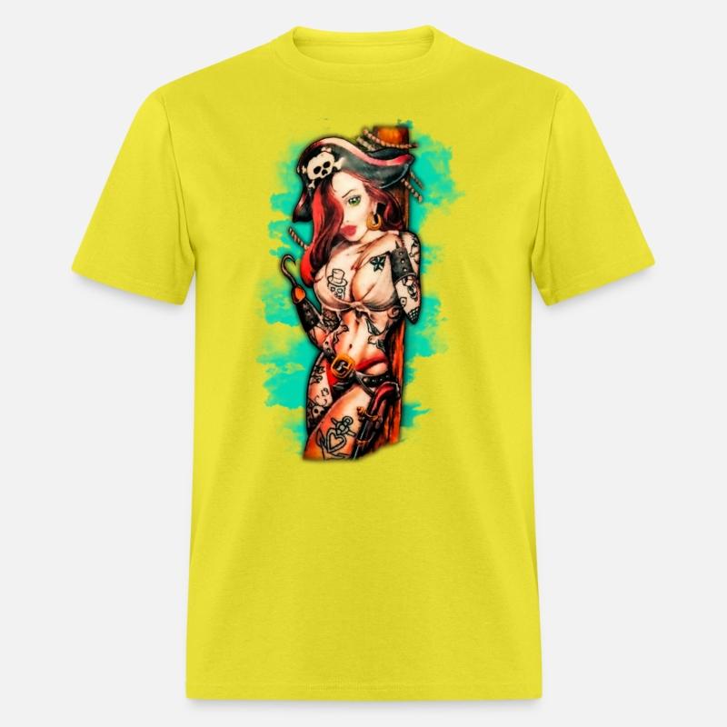 Pirate Pin-Up Tattoo Style