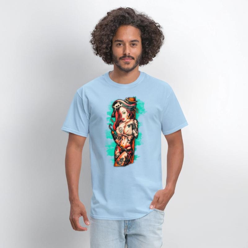 Pirate Pin-Up Tattoo Style