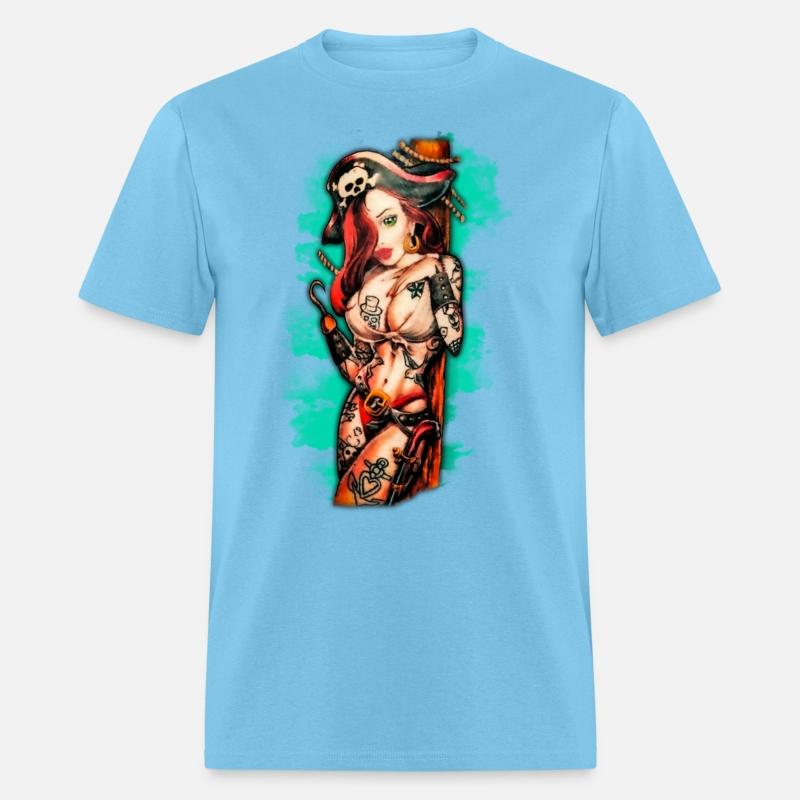 Pirate Pin-Up Tattoo Style