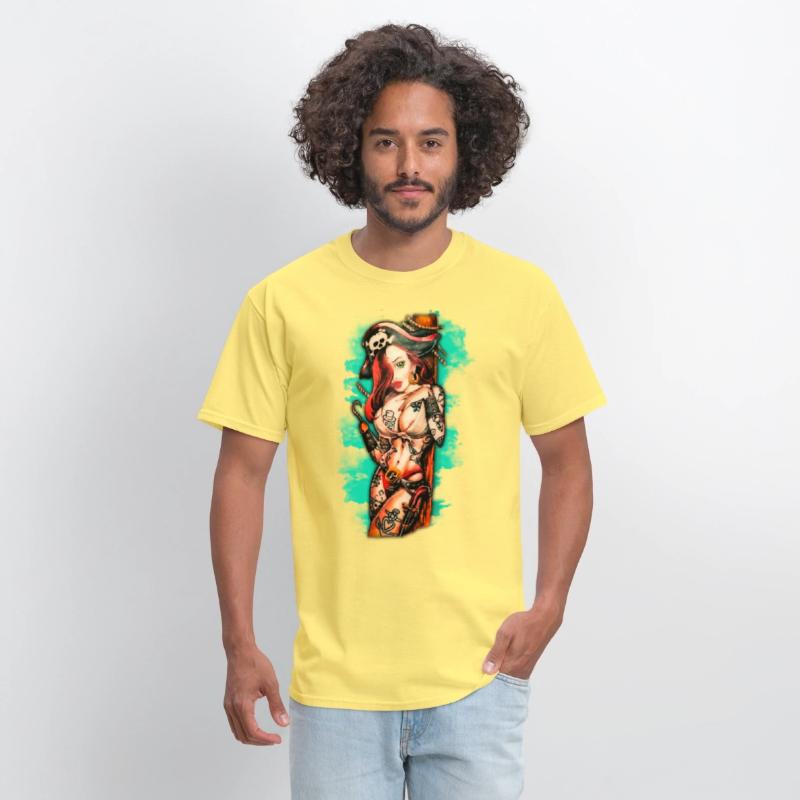 Pirate Pin-Up Tattoo Style