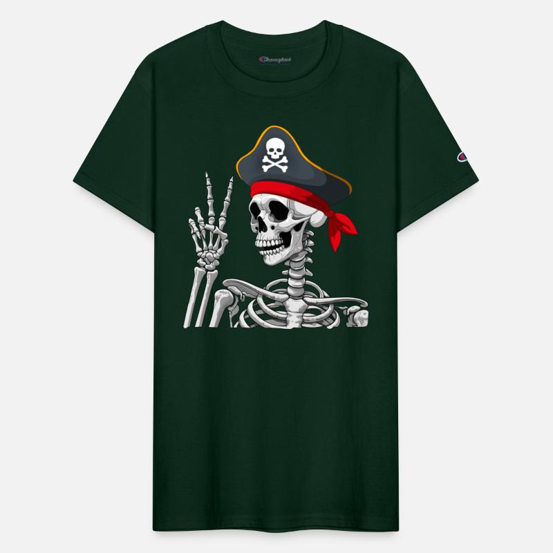 Pirate Skeleton Peace Sign Skull Halloween
