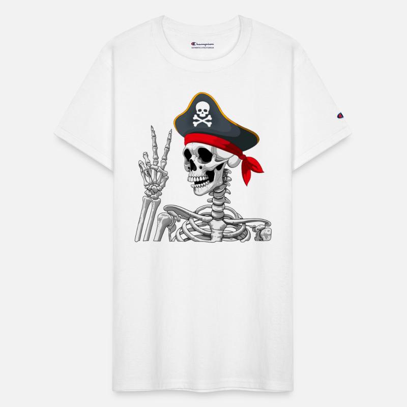 Pirate Skeleton Peace Sign Skull Halloween