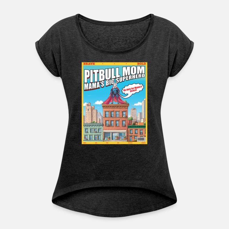 Pitbull Mom Superhero Pit Bull Comics Style