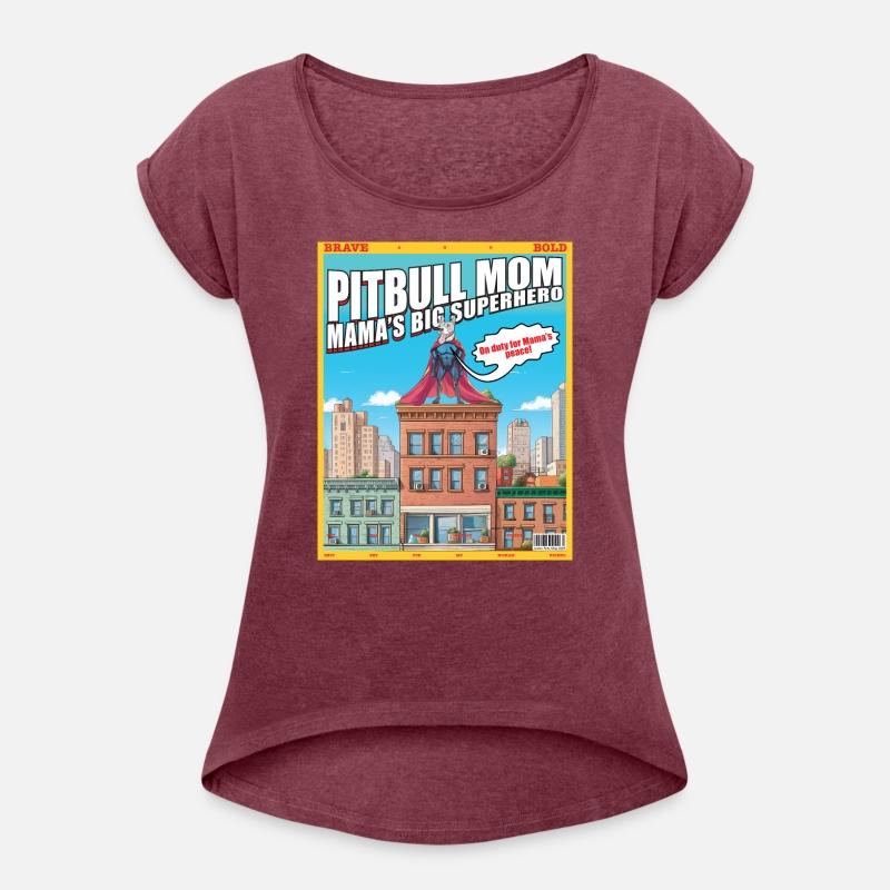 Pitbull Mom Superhero Pit Bull Comics Style