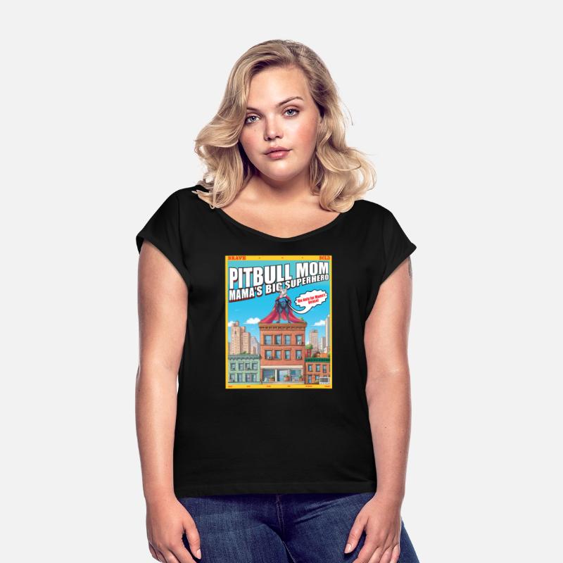 Pitbull Mom Superhero Pit Bull Comics Style