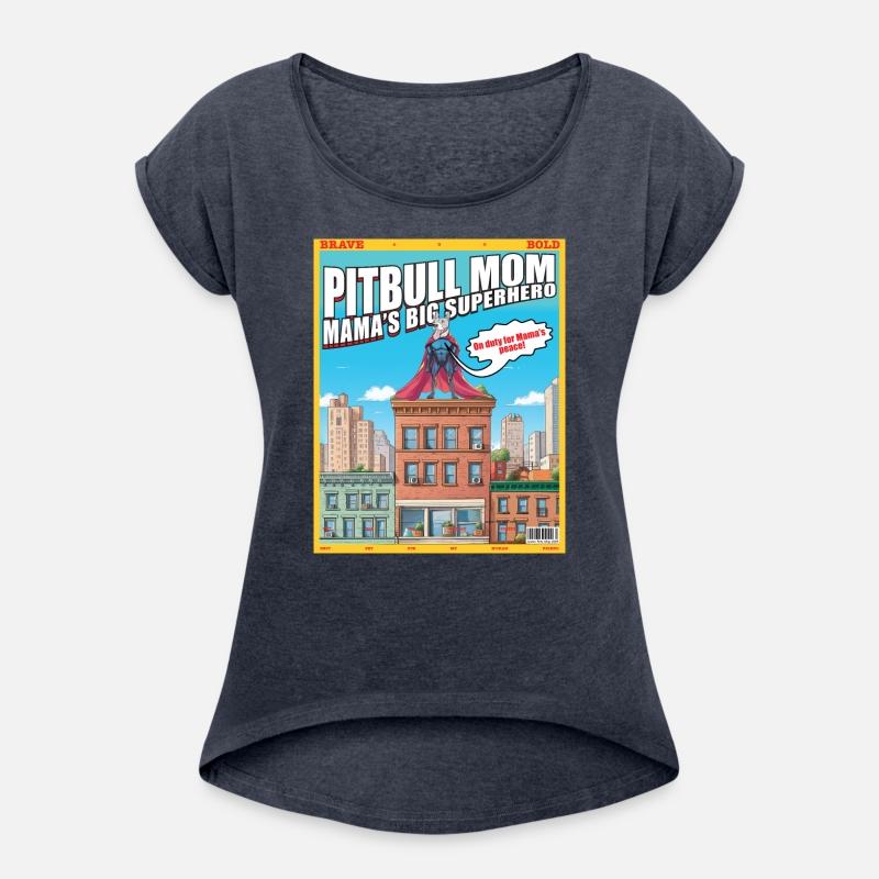 Pitbull Mom Superhero Pit Bull Comics Style