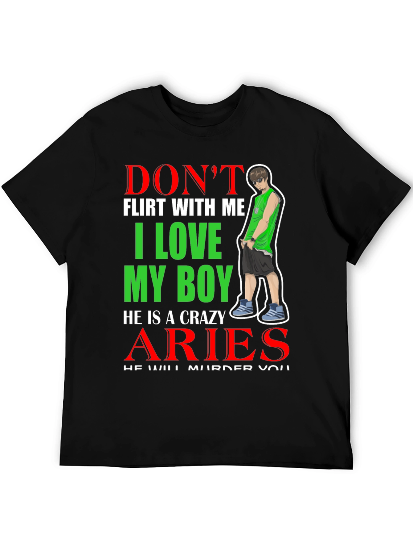 Dont Flirt Aries Boy T-Shirt