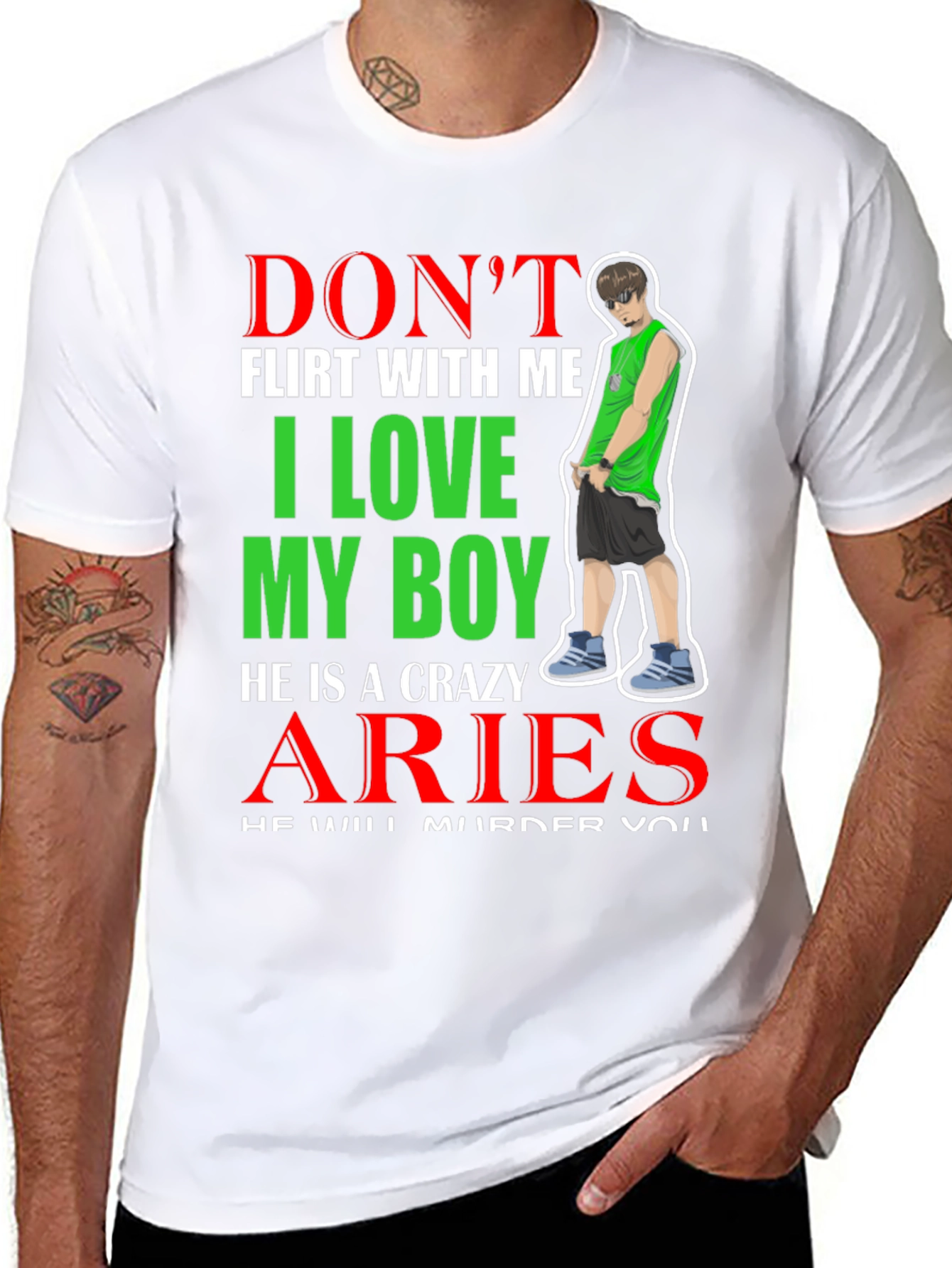 Dont Flirt Aries Boy T-Shirt