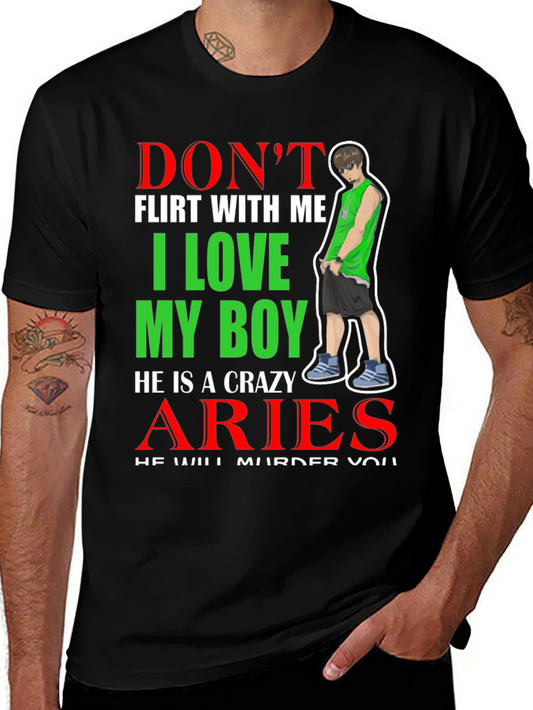 Dont Flirt Aries Boy T-Shirt