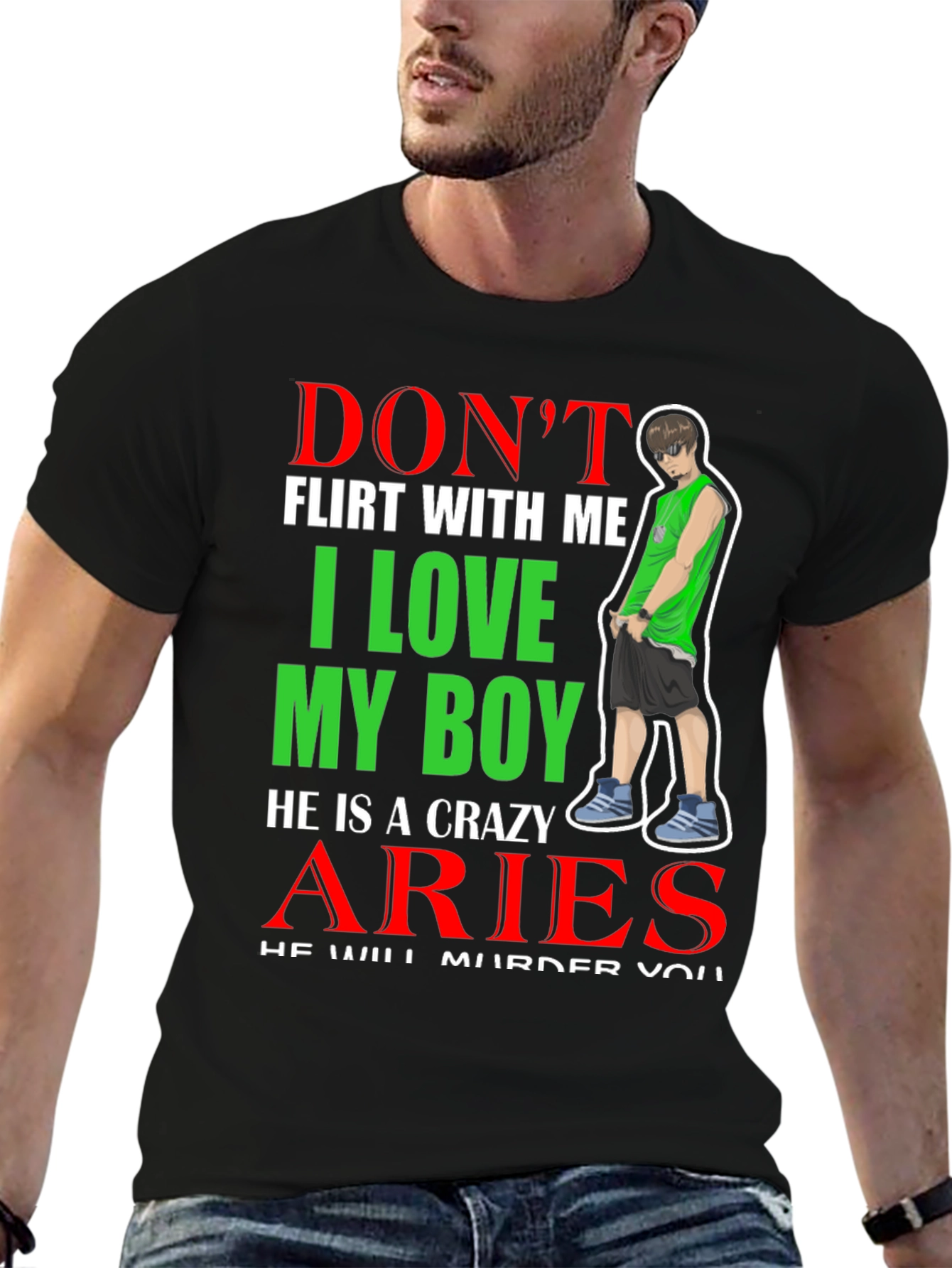 Dont Flirt Aries Boy T-Shirt