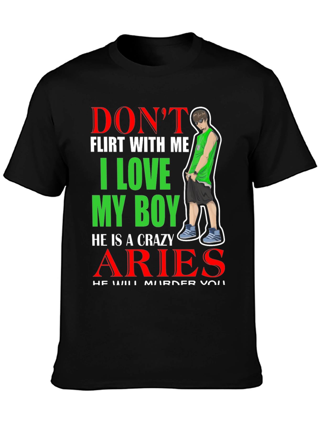 Dont Flirt Aries Boy T-Shirt