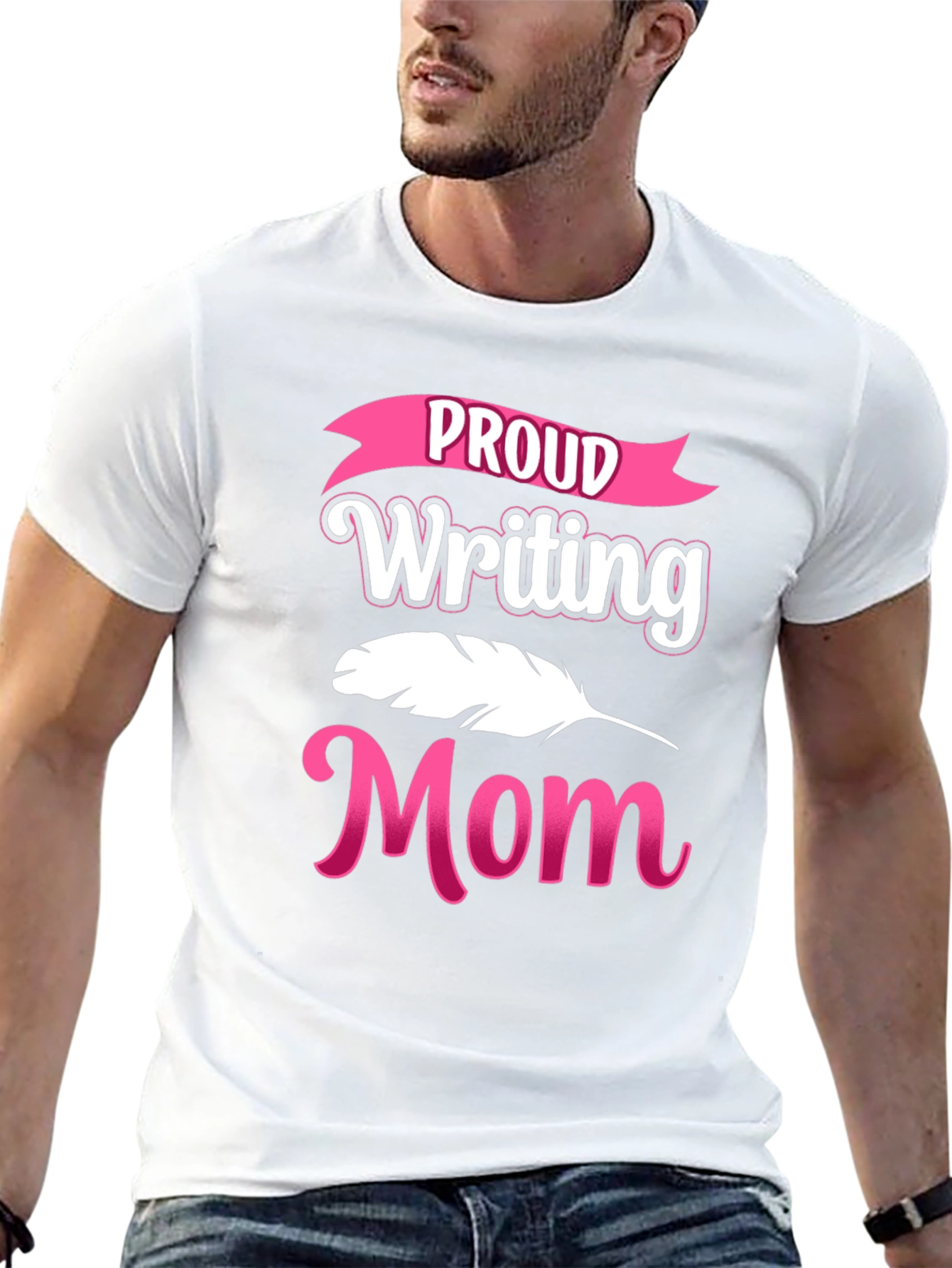 Proud Writing Mom Graphic T-Shirt