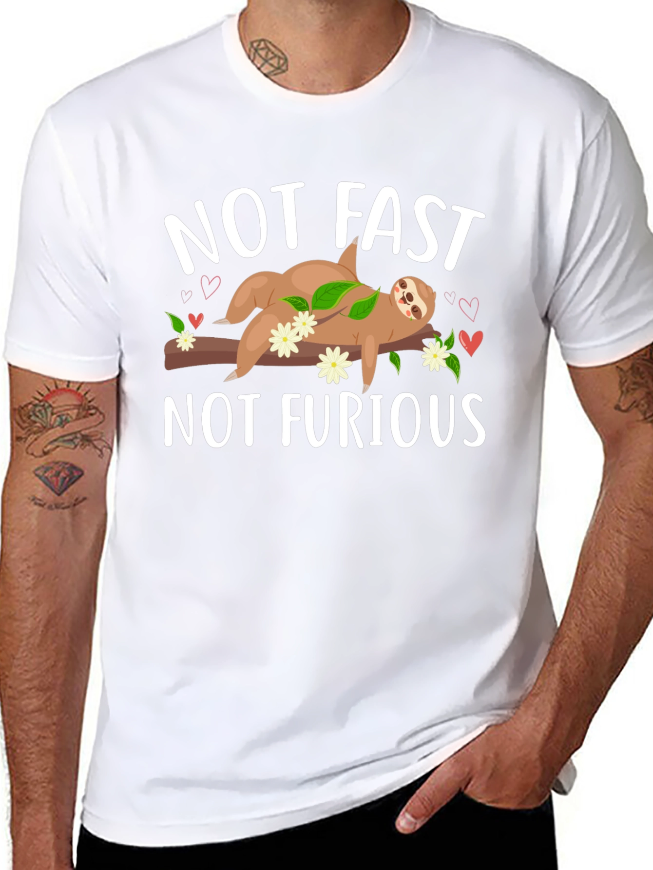 Not Fast Not Furious Sloth T-Shirt