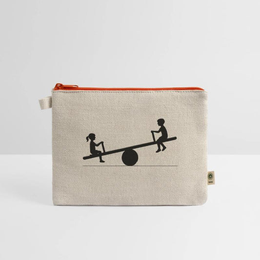 playful motif of children on a seesaw