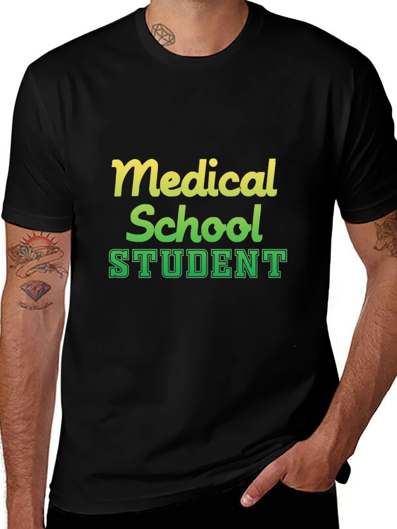 Medical School Student T-Shirt - Black