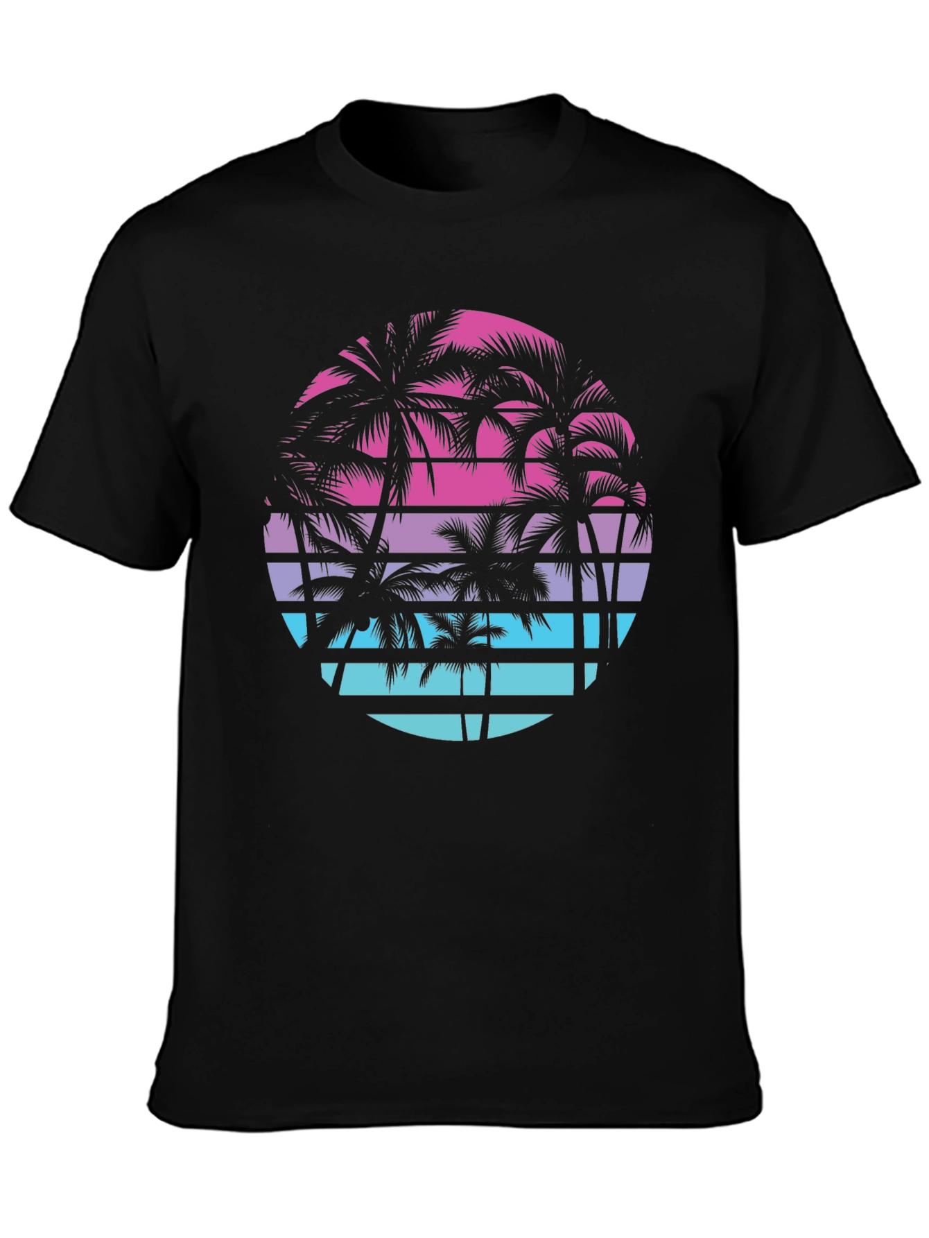 Retro Palm Tree Sunset T-Shirt