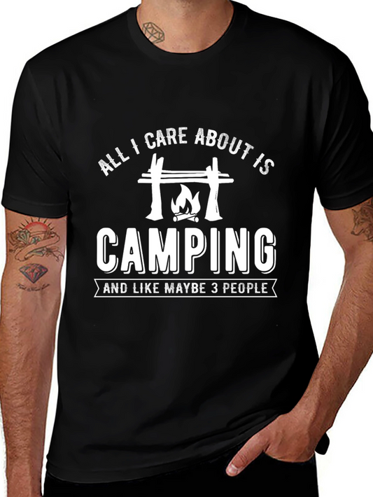 Camping Graphic T-Shirt - All I Care About