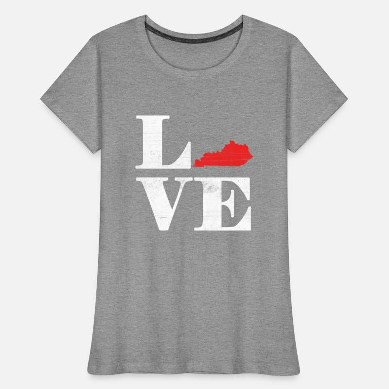 Proud America State Land Map Love Kentucky