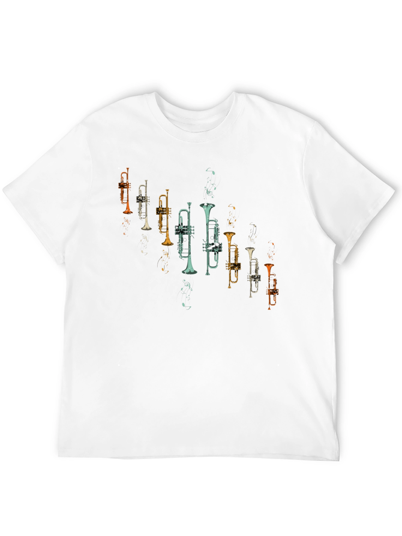 Trumpet Graphic Tee - Retro Music Lover Shirt