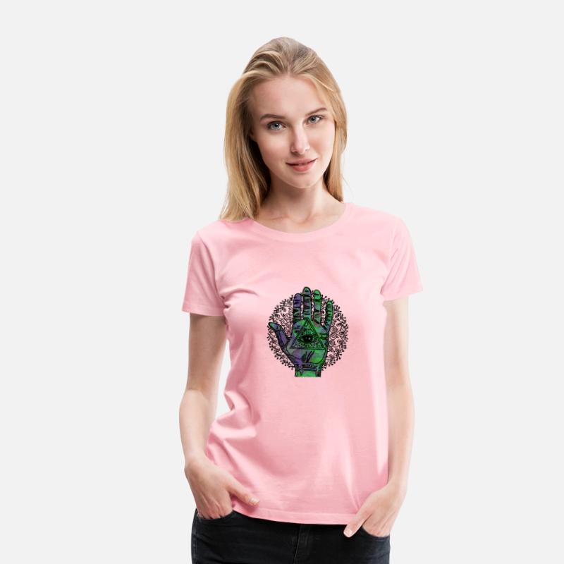 Psychedelic Trippy Hamsa Hand