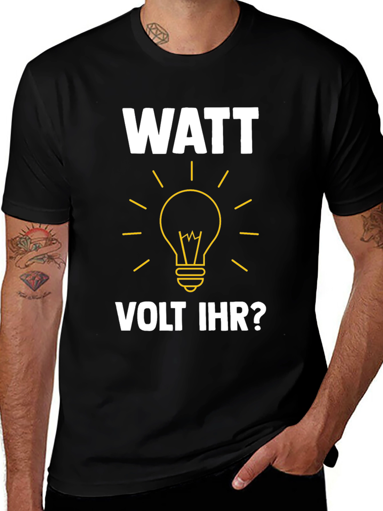 Watt Volt Ihr? Funny Electrical Humor T-Shirt