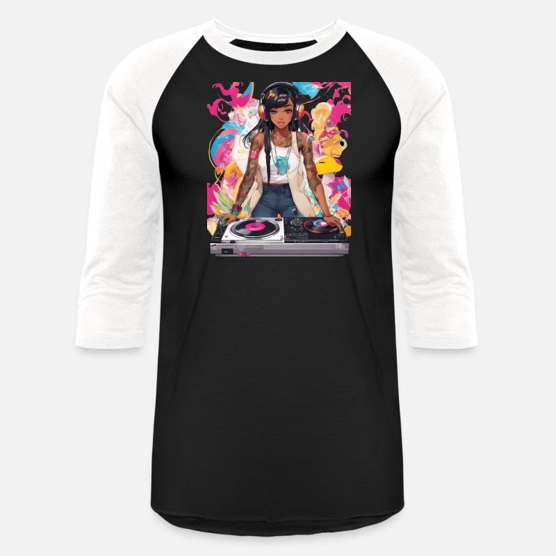 Pulsating Beats DJ Techno Raves Girl