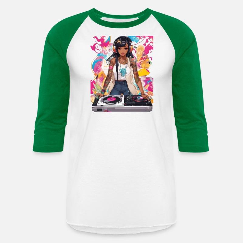 Pulsating Beats DJ Techno Raves Girl