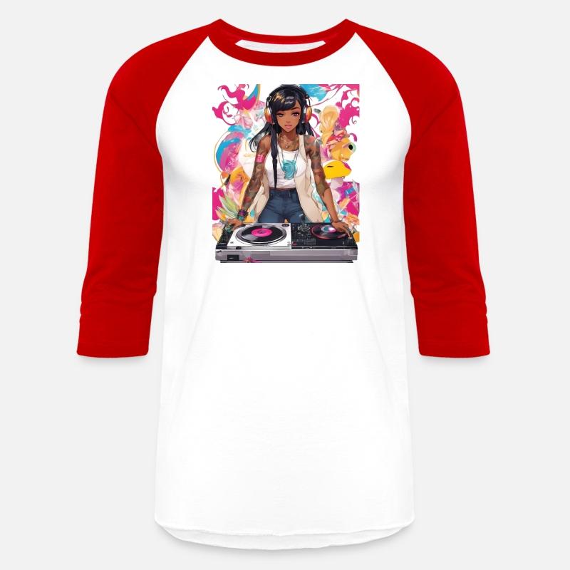 Pulsating Beats DJ Techno Raves Girl